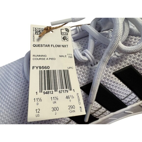 Adidas Questar Flow NXT‎ Mens Sneakers White/Black Size12 NWOB main image 5
